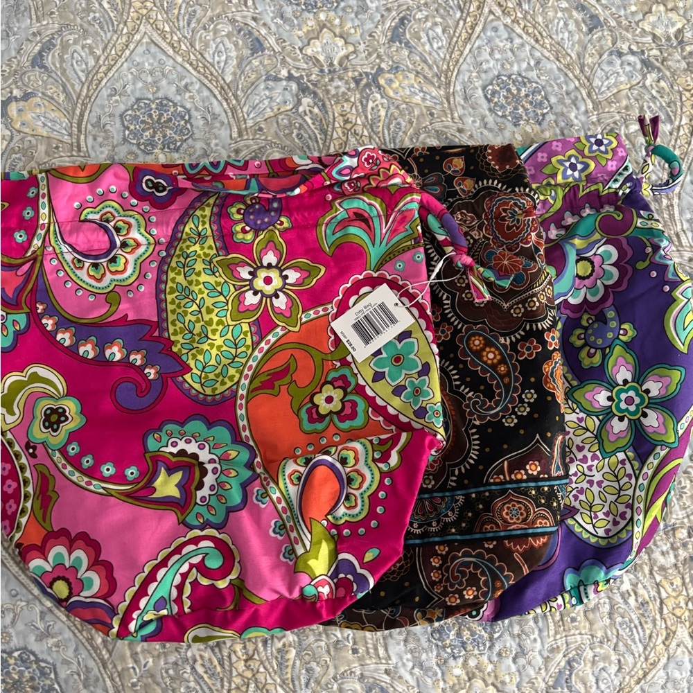 Vera Bradley Colorful Paisley Travel Bags Diddy bag